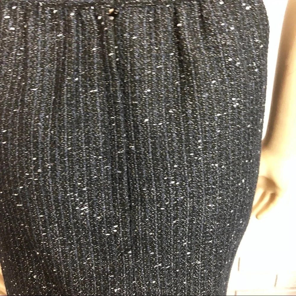 Ann Taylor Loft Women’s Navy Sparkle‎ Skirt - Picture 7 of 8